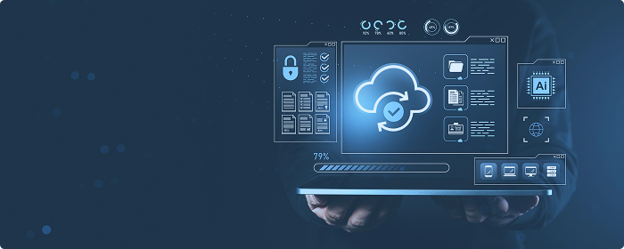 Cloud technologies concept