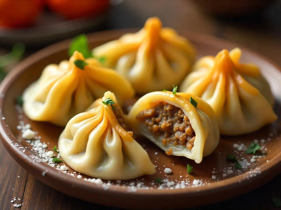 Чеченские хингалы с мясом