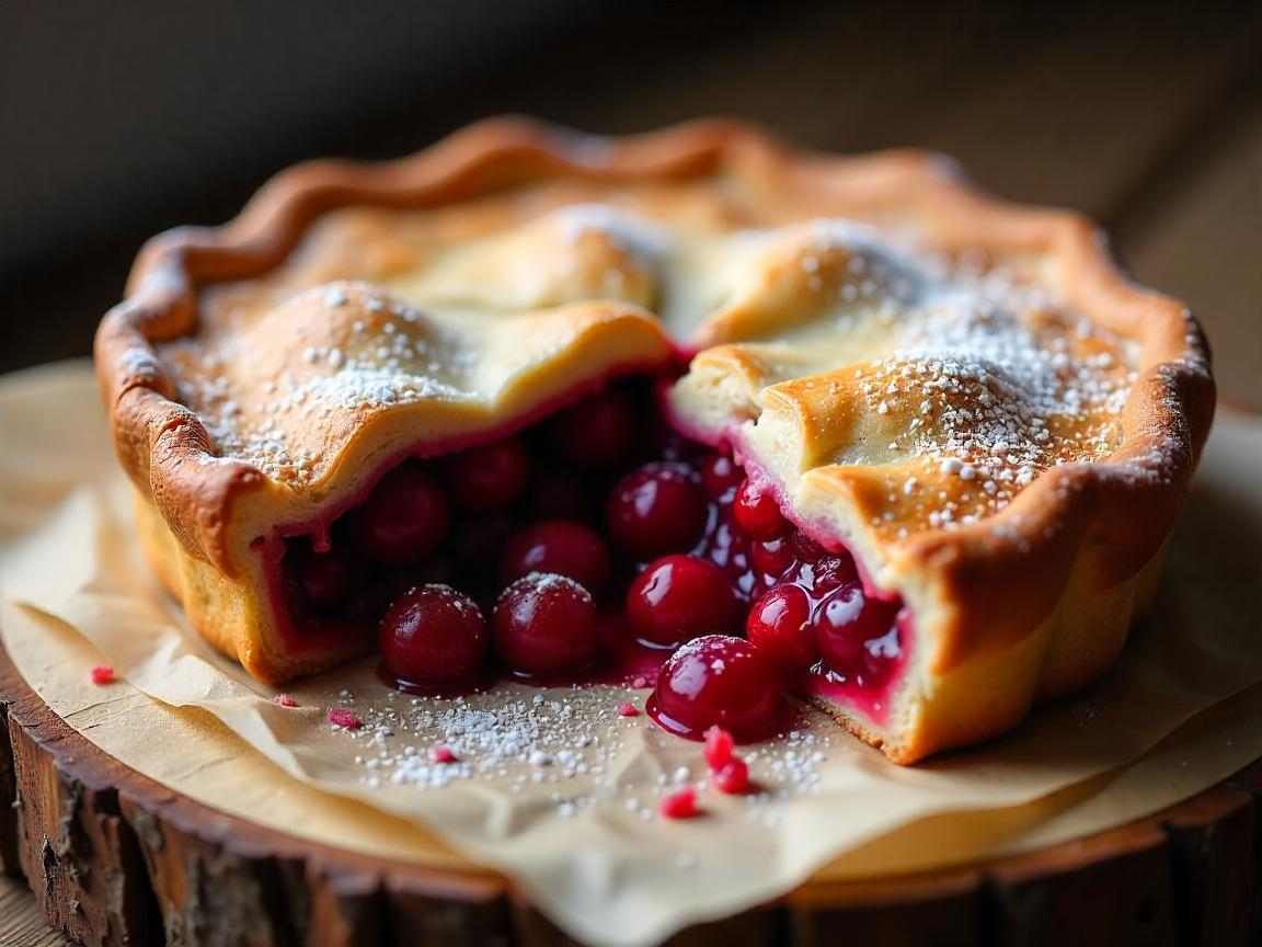 Пирог с брусникой